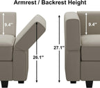 Belffin Velvet Modular Sectional Sofa with Ottoman Sleeper Bed Storage