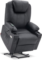 MCombo Electric Power Lift Recliner Massage Heat Chair for Elderly 3 Positions 2 Pockets USB
