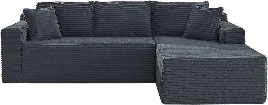 HANXIN Cloud Sectional Sofa L Shape Chaise Deep Seat Modular Living Room Couch