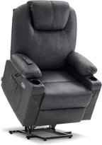 MCombo Electric Power Lift Recliner Massage Heat Chair for Elderly 3 Positions 2 Pockets USB