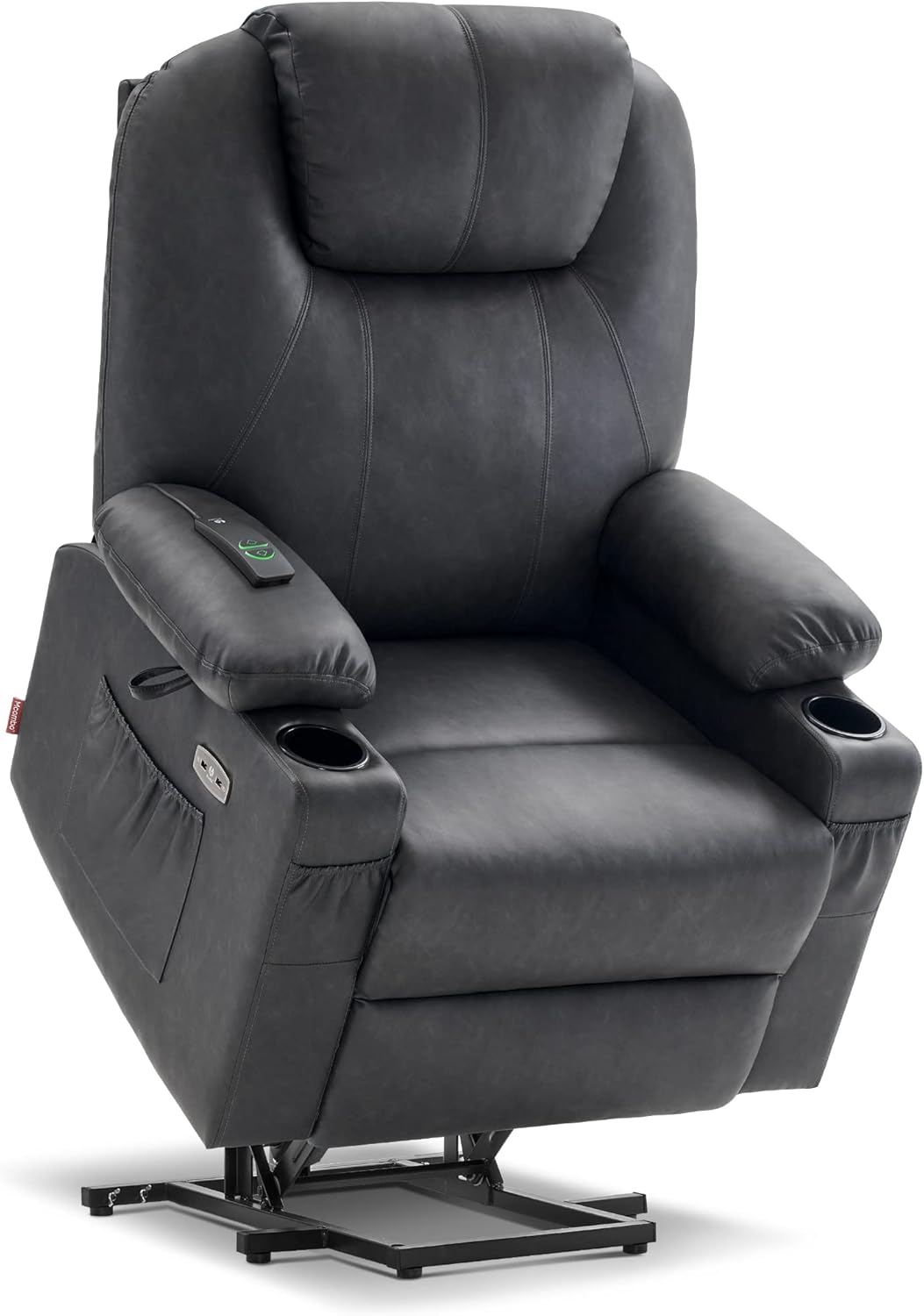 MCombo Electric Power Lift Recliner Massage Heat Chair for Elderly 3 Positions 2 Pockets USB