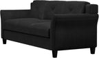 Lifestyle Harrington Sofa Upholstered Microfiber Fabric Curved Arm Couch