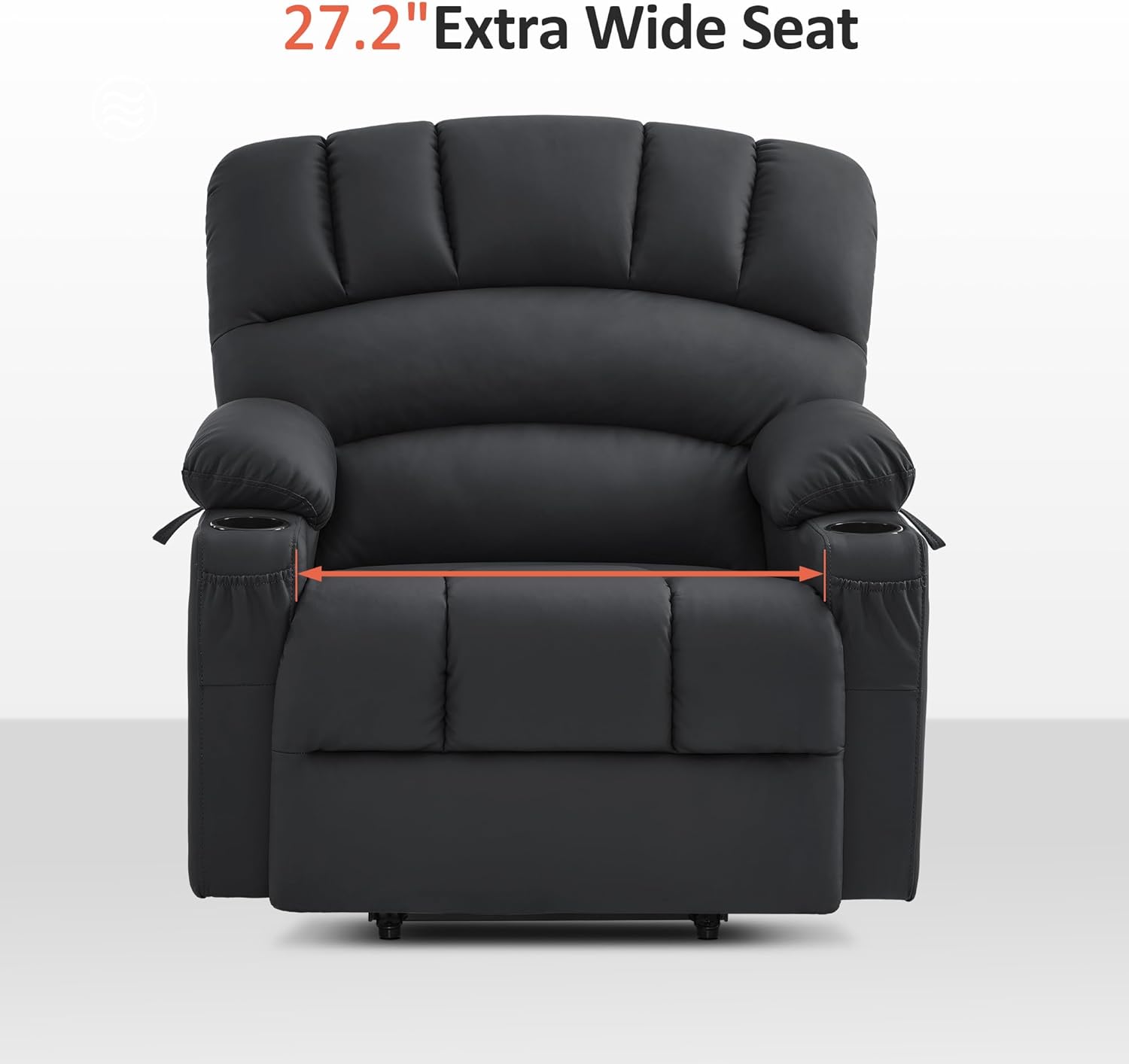 MCombo Power Lift Recliner Chair for Elderly with Heat Massage USB Cup Holders