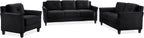 Lifestyle Harrington Sofa Upholstered Microfiber Fabric Curved Arm Couch