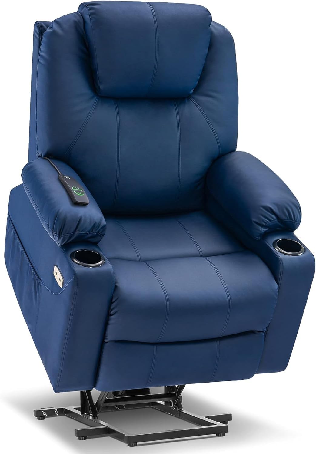 MCombo Electric Power Lift Recliner Massage Heat Chair for Elderly 3 Positions 2 Pockets USB