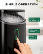Silonn Nugget Ice Maker Countertop 33lbs Daily Soft Chewable Ice Machine