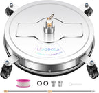 LidoDola 14 Inch Pressure Washer Surface Cleaner with Wheels for Concrete Patio Deck