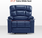MCombo Large Power Lift Recliner Chair with Dual Motor Massage Heat Faux Leather