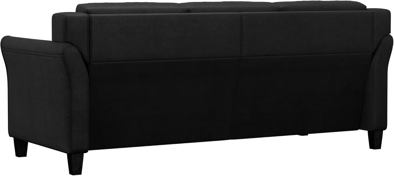 Lifestyle Harrington Sofa Upholstered Microfiber Fabric Curved Arm Couch