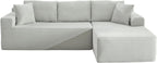 HANXIN Cloud Sectional Sofa L Shape Chaise Deep Seat Modular Living Room Couch