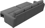 HONBAY Modular Sectional Sleeper Sofa L Shaped Couch with Pull Out Bed