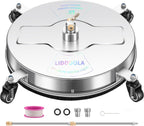LidoDola 14 Inch Pressure Washer Surface Cleaner with Wheels for Concrete Patio Deck