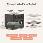 Our Place Air Fryer Toaster Oven 6 in 1 Compact Countertop Blue Multifunction