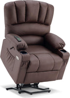 MCombo Power Lift Recliner Chair for Elderly with Heat Massage USB Cup Holders