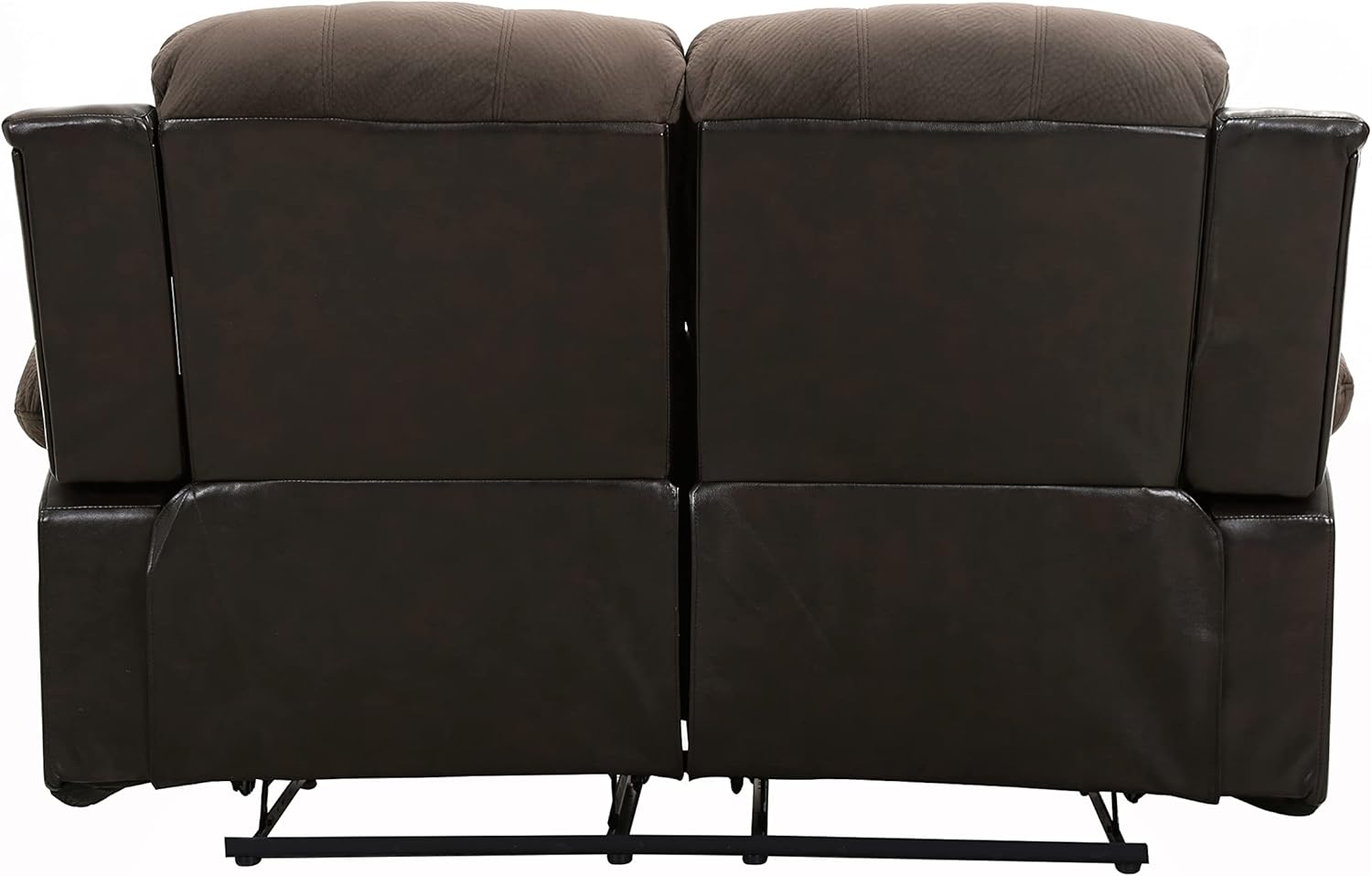 Lexicon Loveseat Recliner Double Sofa Manual Pull Tab Faux Leather Living Room