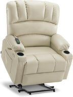 MCombo Power Lift Recliner Chair for Elderly with Heat Massage USB Cup Holders