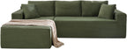 HANXIN Cloud Sectional Sofa L Shape Chaise Deep Seat Modular Living Room Couch