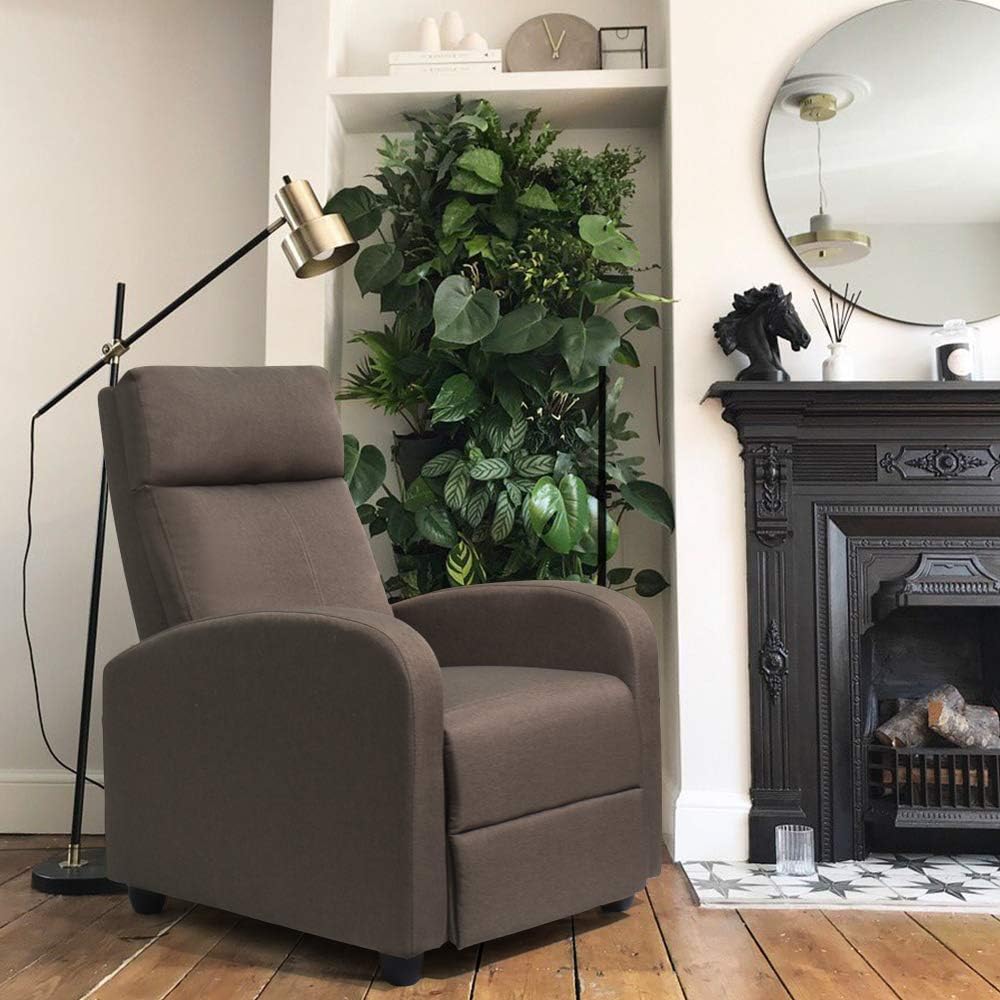 JUMMICO Adjustable Recliner Chair Thick Cushion Home Theater Sofa Living Room