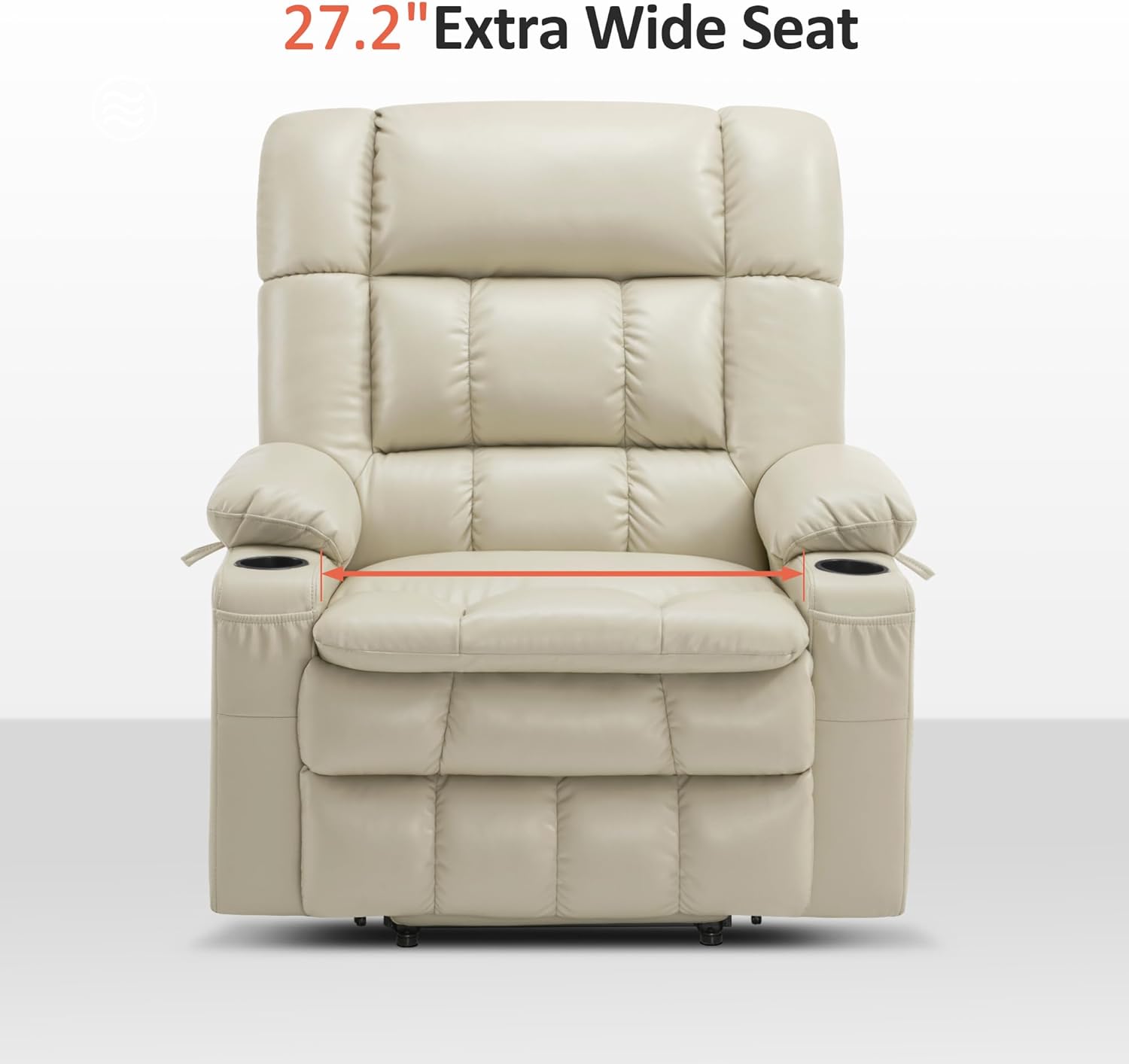 MCombo Dual Motor Power Lift Recliner Chair for Elderly with Heat Massage USB