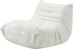 Hobestluk Giant Bean Bag Chair Memory Foam Faux Fur Sofa for Living Room