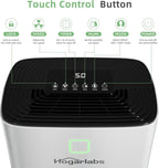 HOGARLABS 34 Pint Dehumidifier for Home Basement Ultra Silent Auto Shut Off Humidity Control
