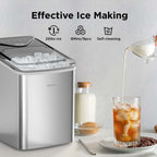 Silonn Nugget Ice Maker Countertop 33lbs Daily Soft Chewable Ice Machine