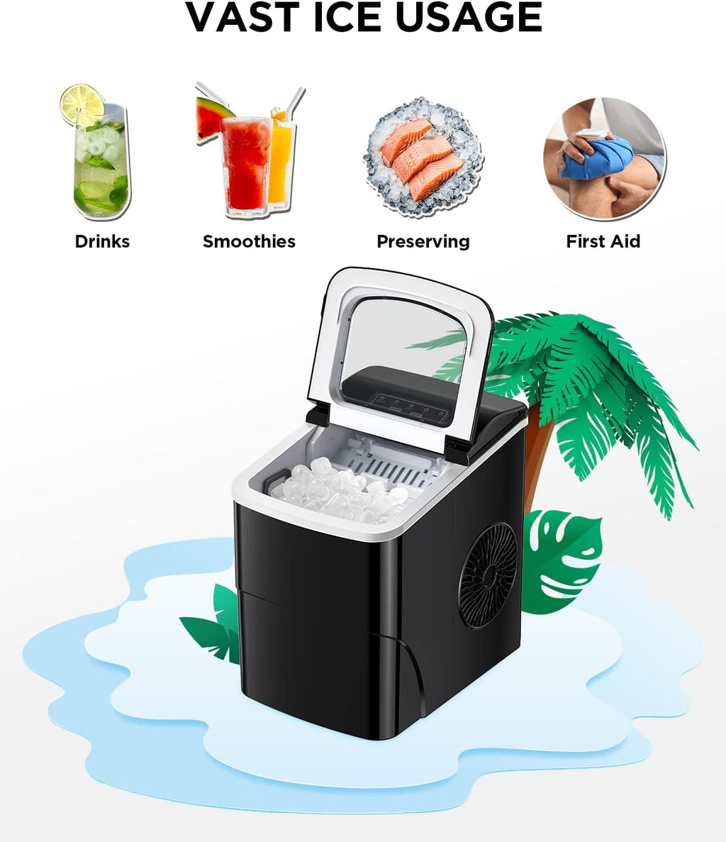 Silonn Nugget Ice Maker Countertop 33lbs Daily Soft Chewable Ice Machine
