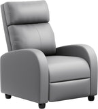 JUMMICO Adjustable Recliner Chair Home Theater Sofa with Thick Cushion