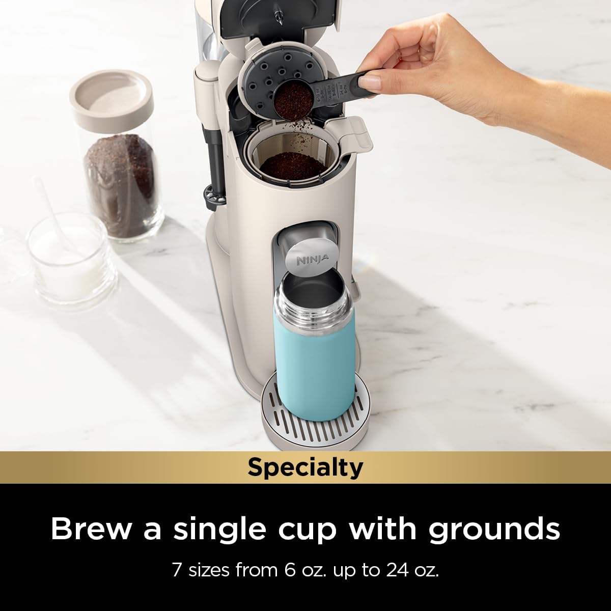 Ninja Single Serve Coffee Maker 56oz Removable Water Reservoir