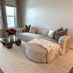 Acanva Luxury Velvet Sofa 3 Seater Modern Curved Back Couch for Living Room