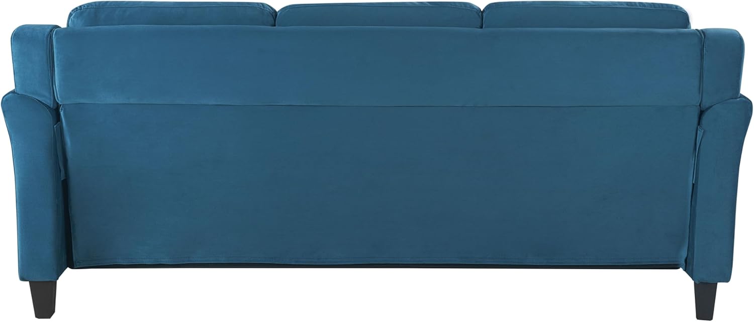 Lifestyle Harrington Sofa Upholstered Microfiber Fabric Curved Arm Couch