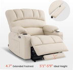 MCombo Power Lift Recliner Chair for Elderly with Heat Massage USB Cup Holders