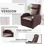 Homall Modern Recliner Chair PU Leather Padded Seat Single Sofa