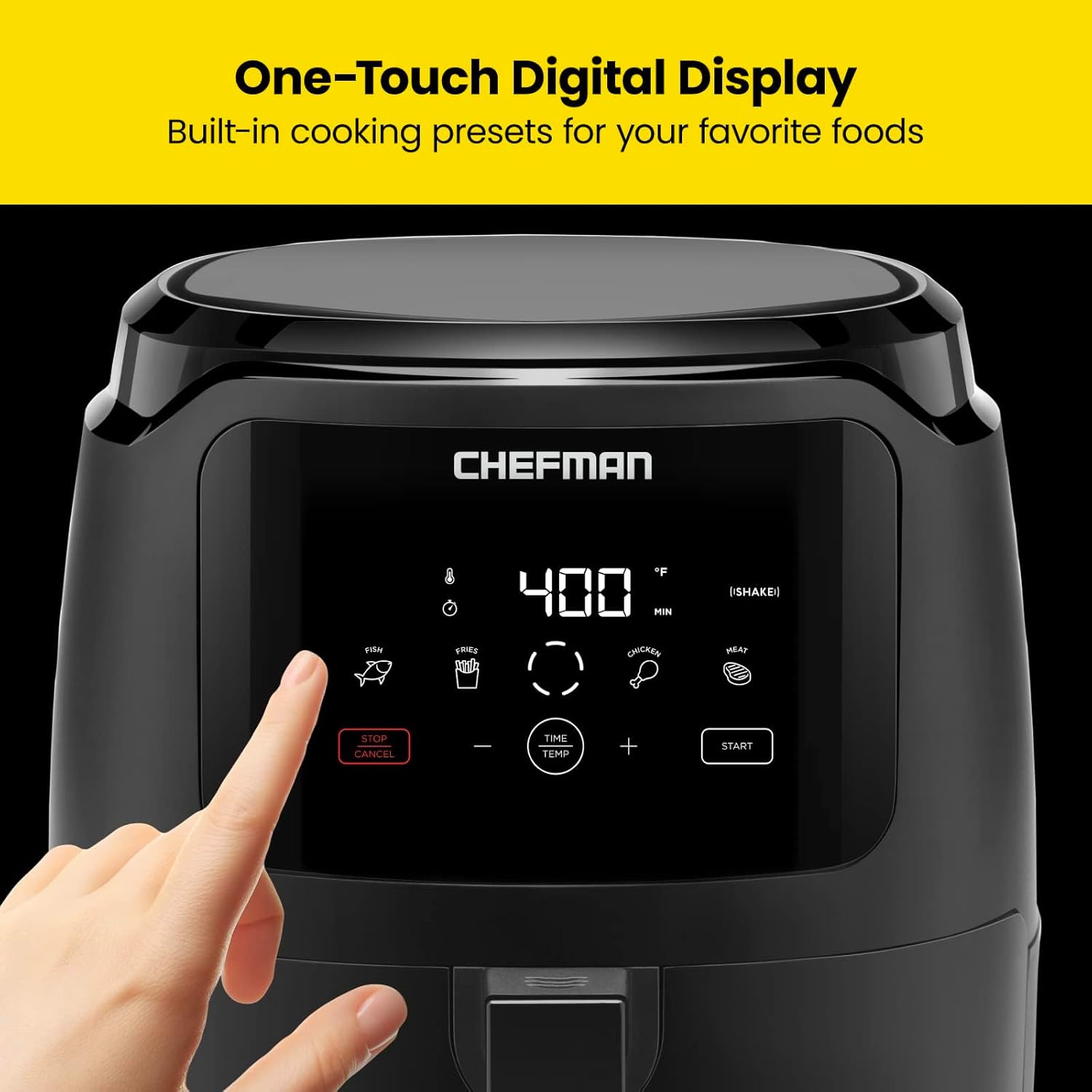 Chefman 6 Quart Dual Basket Air Fryer Oven Digital Nonstick Dishwasher Safe