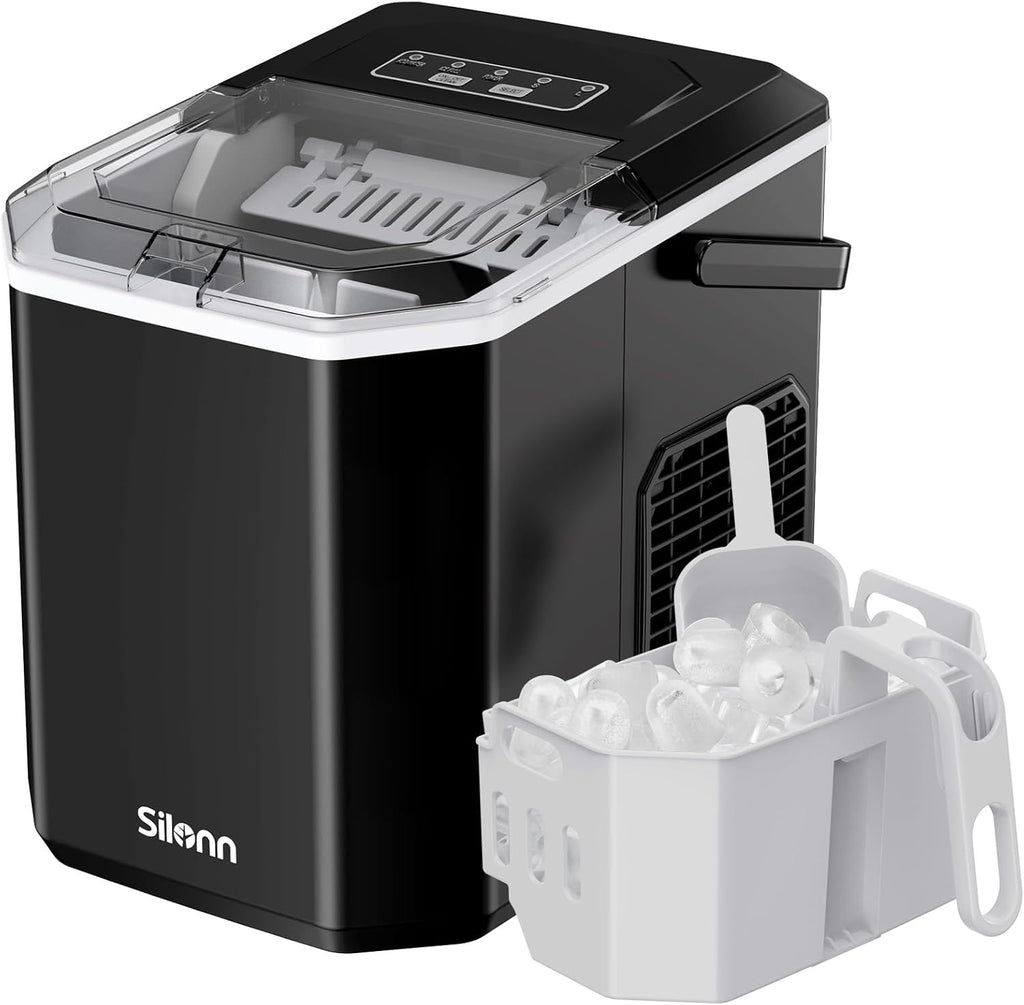 Silonn Nugget Ice Maker Countertop 33lbs Daily Soft Chewable Ice Machine