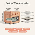 Our Place Air Fryer Toaster Oven 6 in 1 Compact Countertop Blue Multifunction