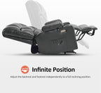 MCombo Large Power Lift Recliner Chair with Dual Motor Massage Heat Faux Leather