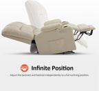 MCombo Large Power Lift Recliner Chair with Dual Motor Massage Heat Faux Leather