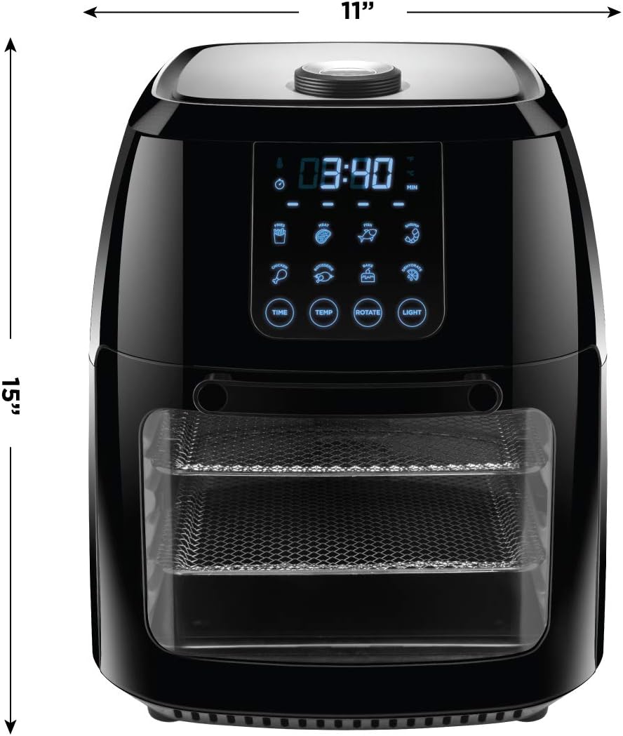 Chefman 12 Quart 6-in-1 Air Fryer Oven Digital Touchscreen 12 Presets Family Size