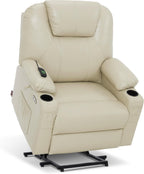 MCombo Electric Power Lift Recliner Massage Heat Chair for Elderly 3 Positions 2 Pockets USB