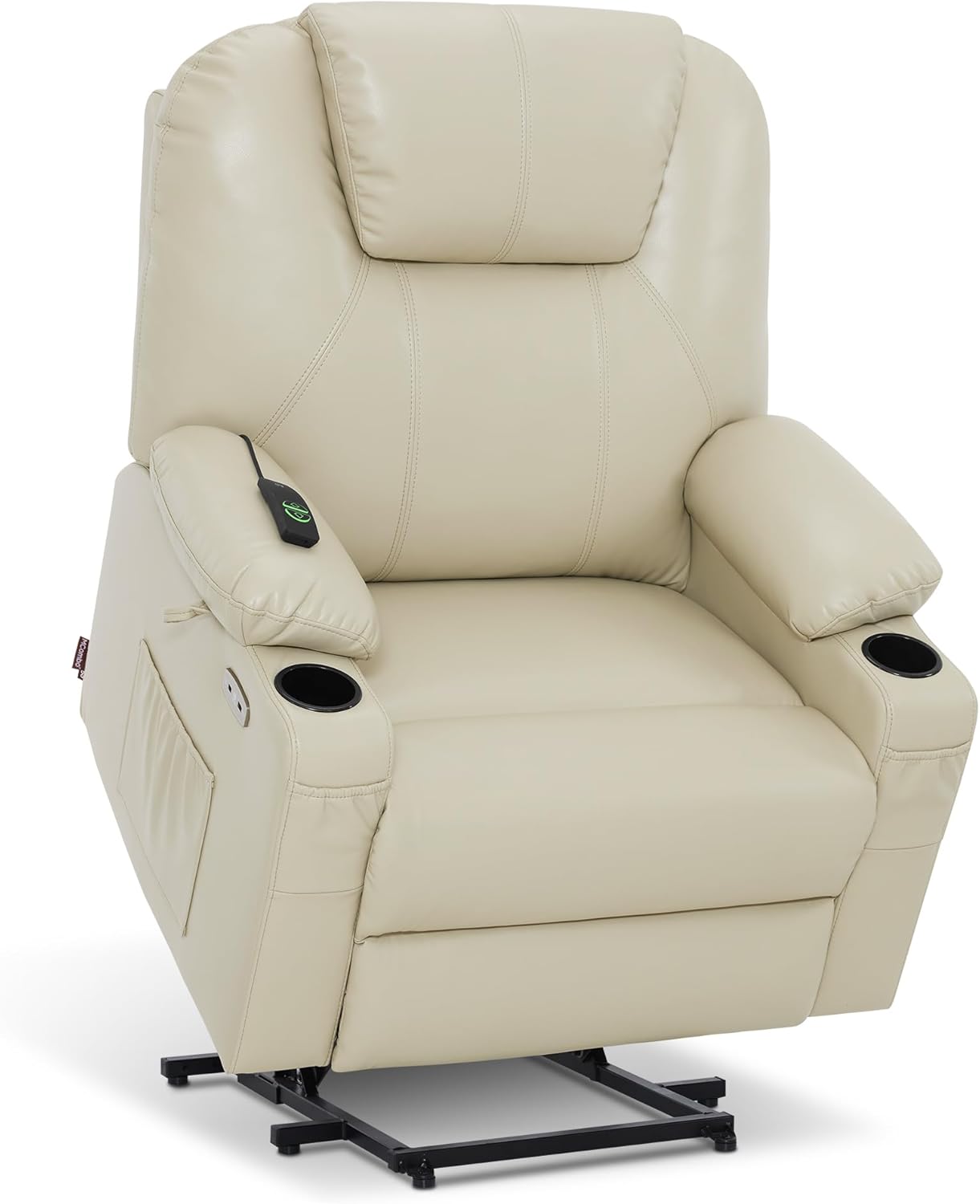 MCombo Electric Power Lift Recliner Massage Heat Chair for Elderly 3 Positions 2 Pockets USB