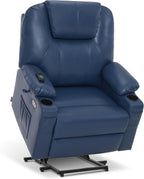 MCombo Electric Power Lift Recliner Massage Heat Chair for Elderly 3 Positions 2 Pockets USB