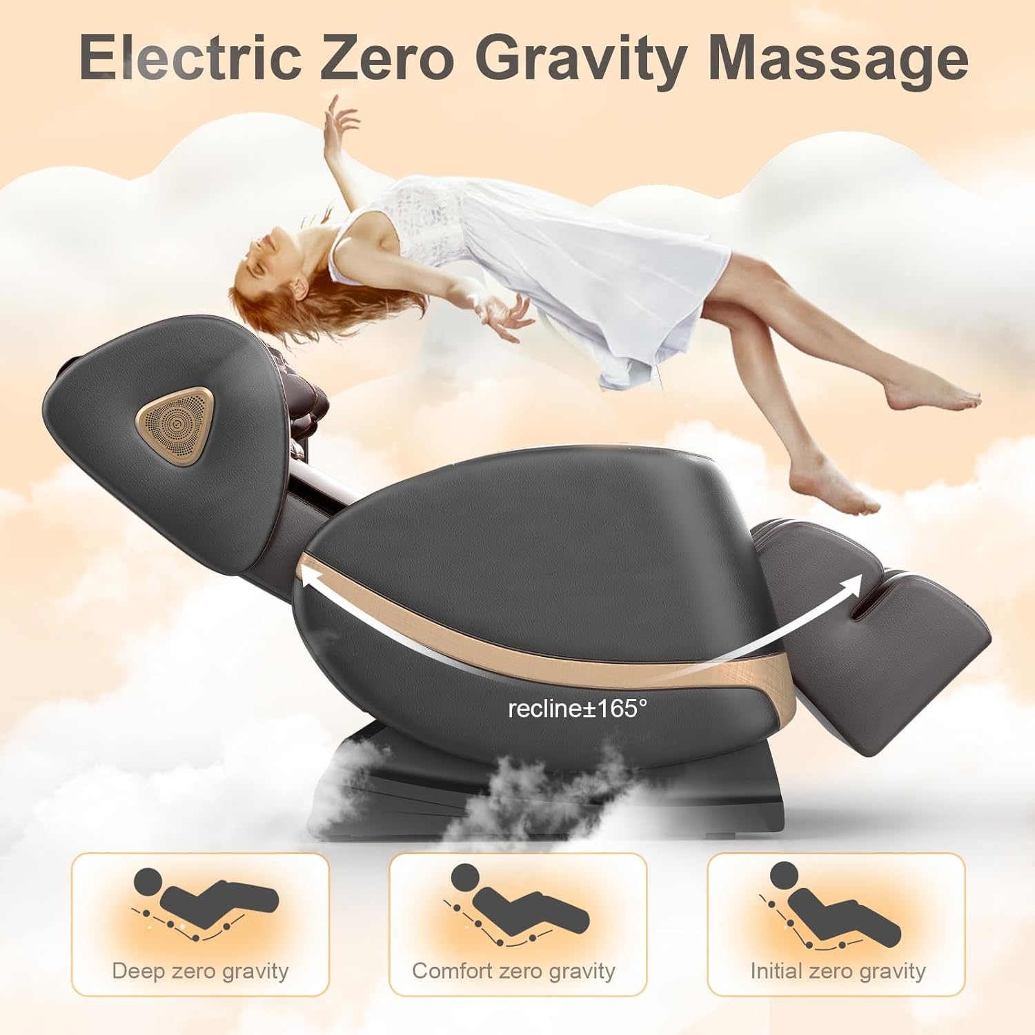FURNIMAT Full Body Massage Chair Zero Gravity with Heat Foot Massage Bluetooth