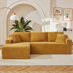 HANXIN Cloud Sectional Sofa L Shape Chaise Deep Seat Modular Living Room Couch