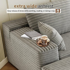 Settab Cloud Modular Sectional Sofa U Shaped Deep Seat Living Room Couch