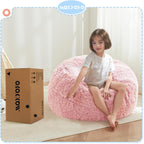 MAXYOYO Convertible Bean Bag Chair Bed for Kids with Foam Filling
