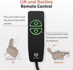 MCombo Electric Power Lift Recliner Massage Heat Chair for Elderly 3 Positions 2 Pockets USB