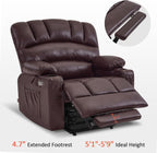 MCombo Power Lift Recliner Chair for Elderly with Heat Massage USB Cup Holders
