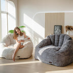MAXYOYO Giant Bean Bag Chair Oversized Faux Fur Sofa for Adults Kids