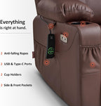 MCombo Electric Power Lift Recliner Massage Heat Chair for Elderly 3 Positions 2 Pockets USB